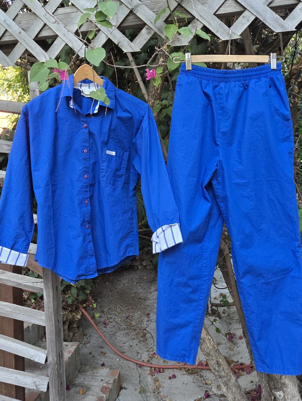 Vintage 80s Two-Piece Pantsuit Set